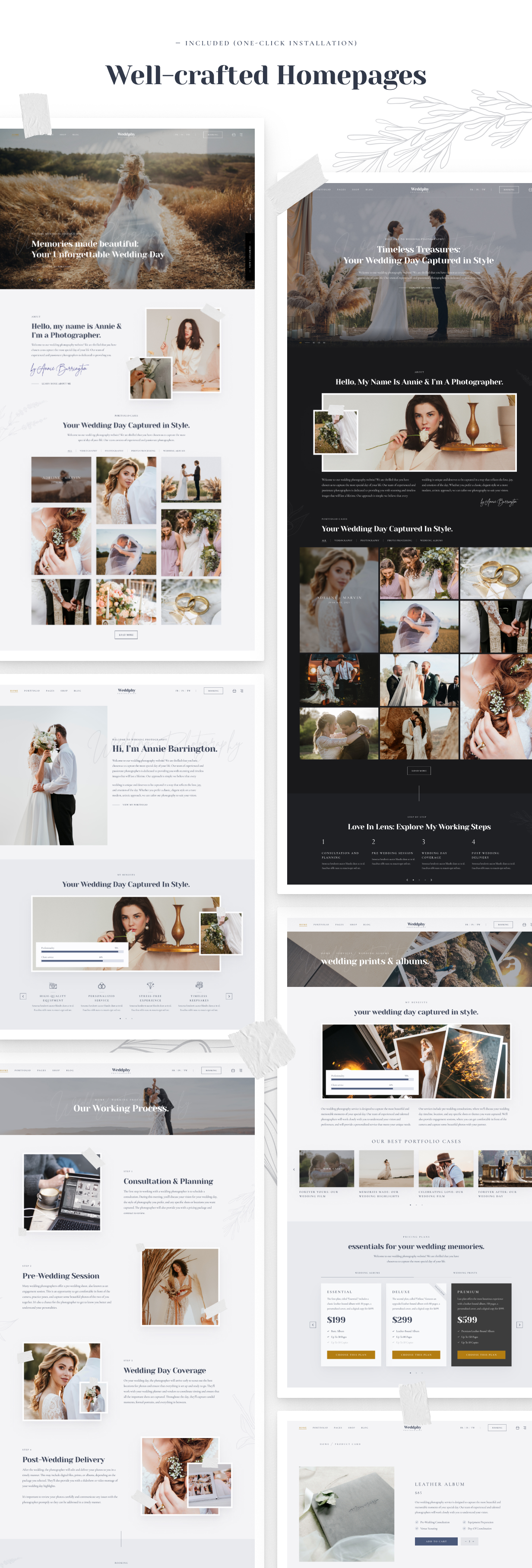Weddphy – Hochzeitsfotografie-WordPress-Theme – 2