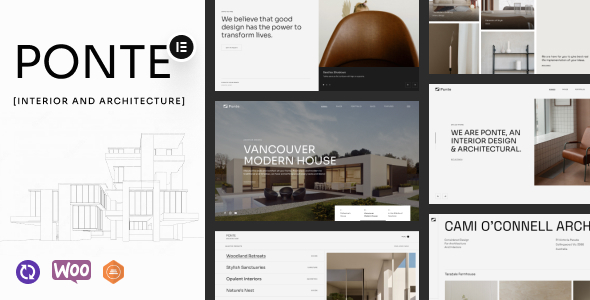 Ponte - Interior Design & Architecture WordPress Template