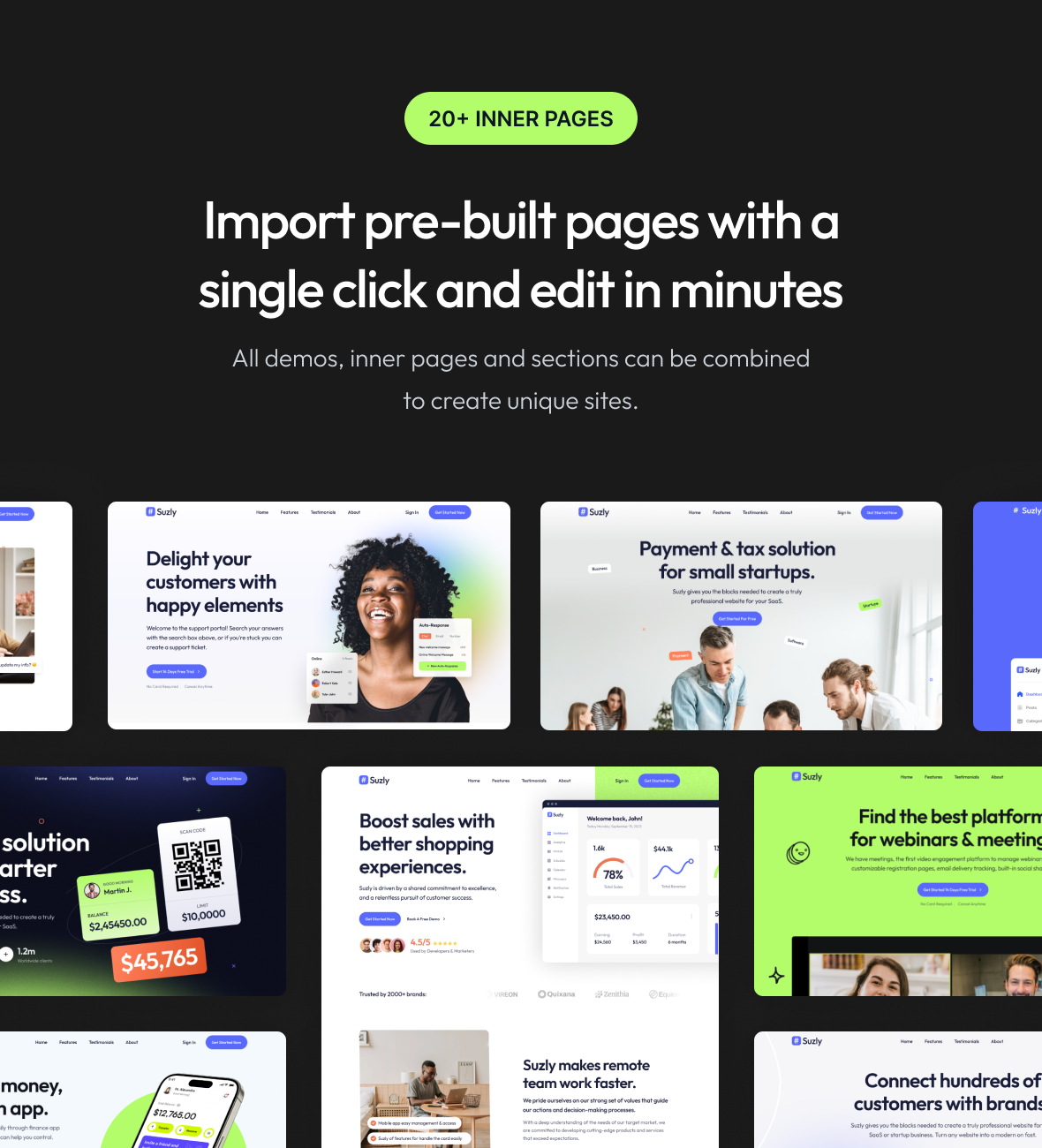 Suzly – SaaS & Startup Elementor WordPress Theme – 4