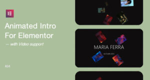 Animiertes Intro für Elementor