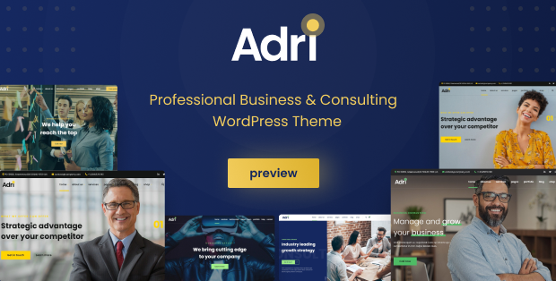 Adri – WordPress-Theme für Unternehmen und Beratung