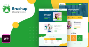 Brushup – WordPress-Layout für Reinigungsdienstleister