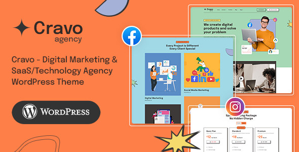 Cravo – Ultimatives WordPress-Vorlage für Startup-, SaaS- und - Agentur ...