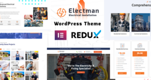 Electman – WordPress-Template für Stromdienstleistungen