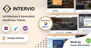Intervio – Innen- und Architektur-WordPress-Template + RTL