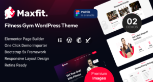 Maxfit – WordPress-Template für Fitnessstudios