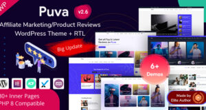 Puva – WordPress-Layout für Online-Blogging und Affiliate-Produktbewertungen
