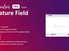 Signaturfeld für Elementor-Formular