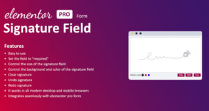 Signaturfeld für Elementor-Formular