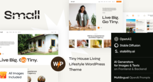 Small – Tiny House Living Lifestyle WordPress-Vorlage