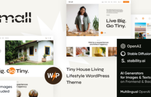 Small – Tiny House Living Lifestyle WordPress-Vorlage
