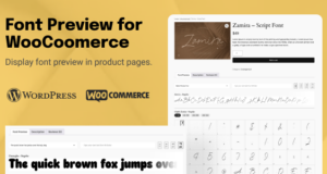 TW-Schriftvorschau für WooCommerce