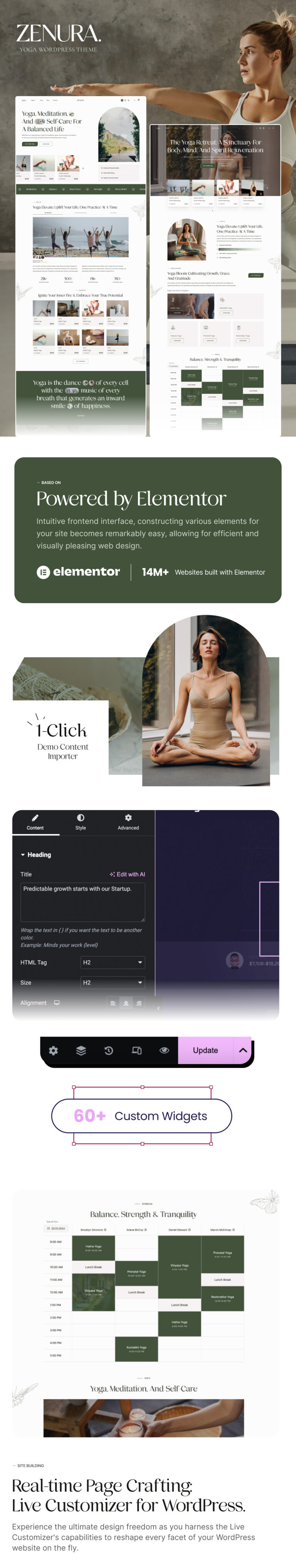 Zenura – Yoga-WordPress-Template