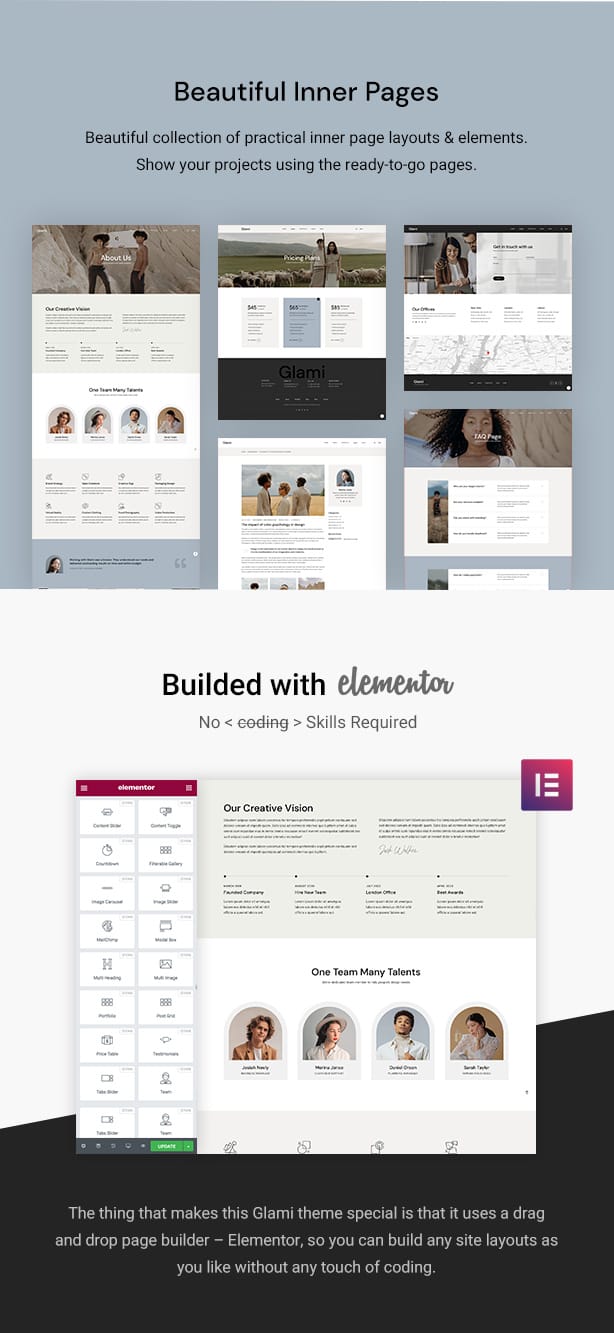 Glami-WordPress-Theme