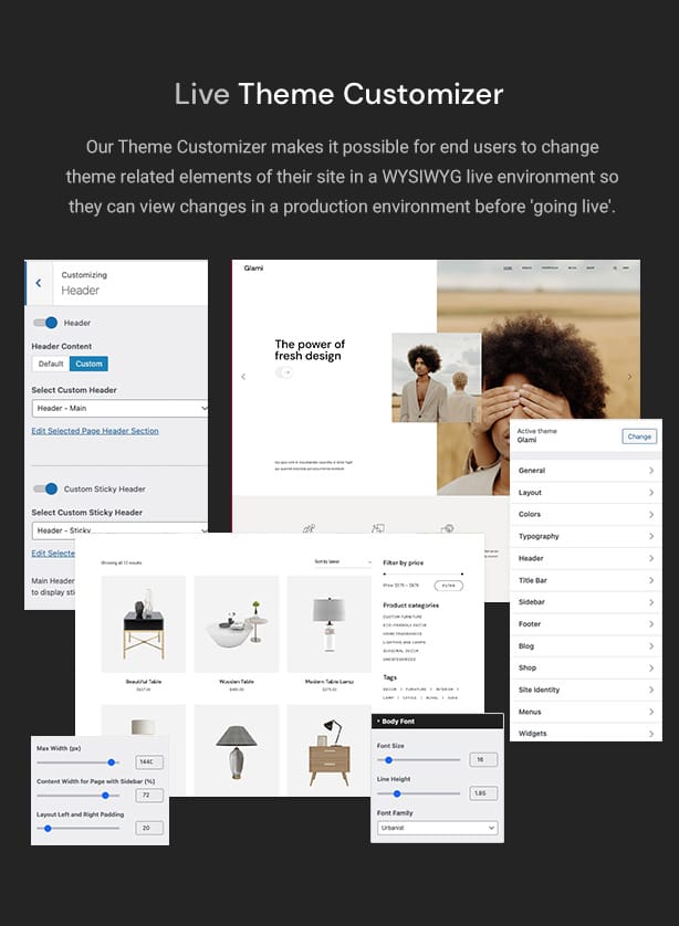 Glami-WordPress-Theme
