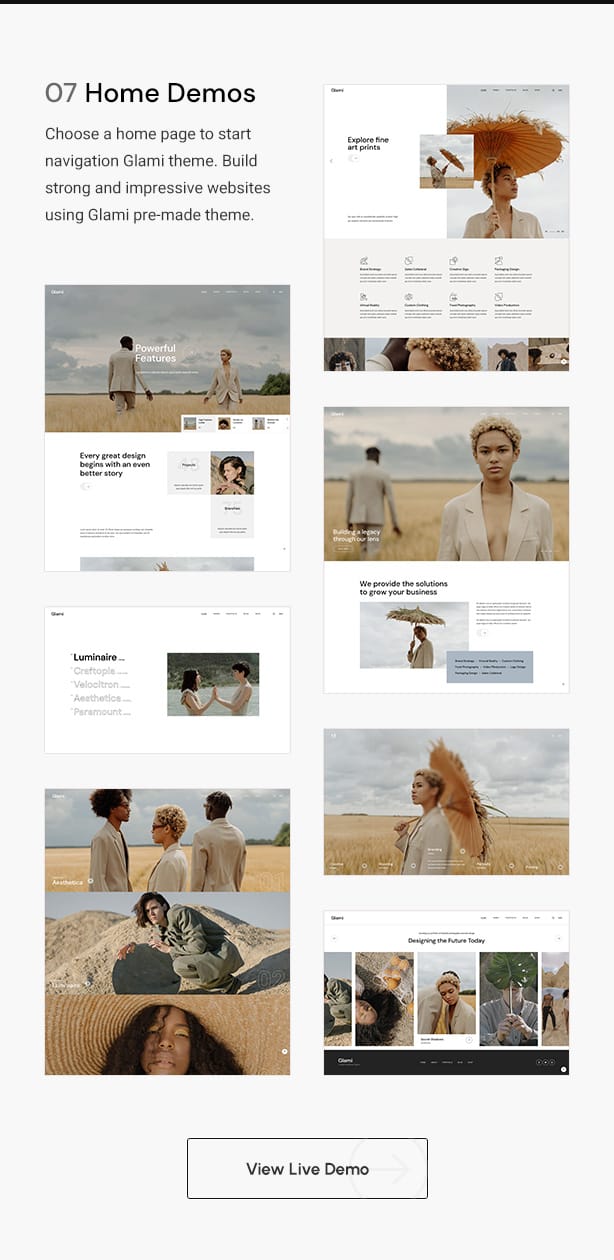 Glami-WordPress-Theme