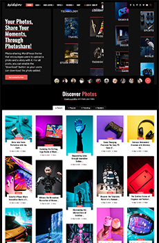 Photoshare – Bloggeschichte und Fotos WordPress-Theme herunterladen – 1
