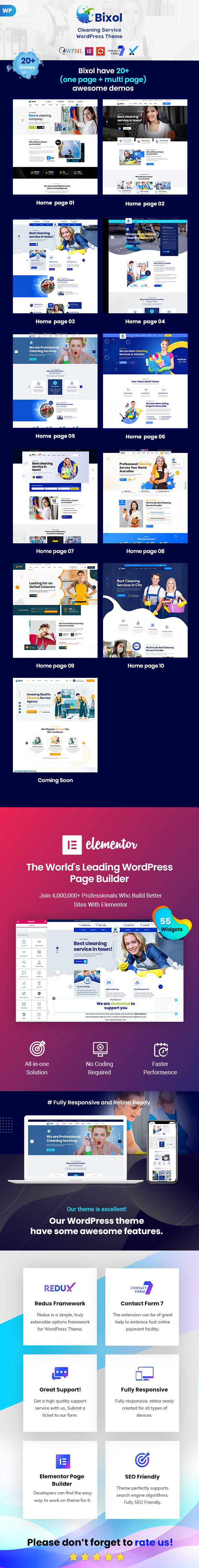 Bixol – WordPress-Theme für Reinigungsdienste – 6