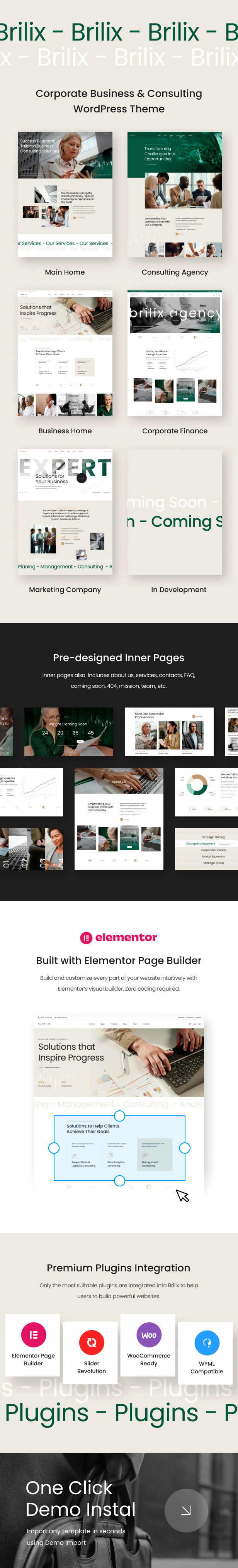 Brilix – Corporate Business & Consulting WordPress Theme – 1