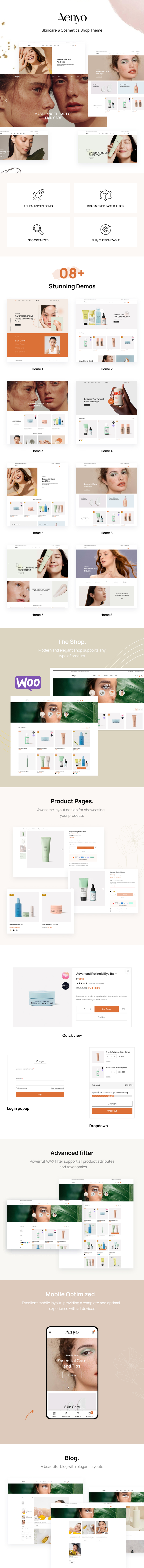 Aenyo – Beauty- und Hautpflege-Shop-Thema - 1