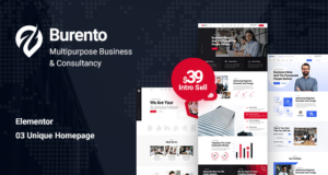 Burento – Mehrzweck-Business-WordPress-Vorlage + RTL