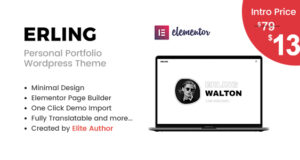 Erling – Persönliches Portfolio-WordPress-Template