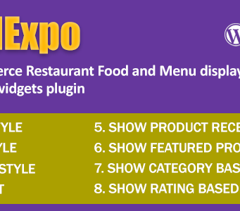 FoodExpo – WooCommerce Restaurant Food Menu-Anzeige Elementor-Widgets-Plugin