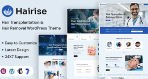 Hairise – WordPress-Layout für Haartransplantation und Haarentfernung