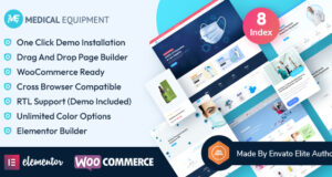 Medizinische Geräte – eCommerce Elementor WordPress Vorlage