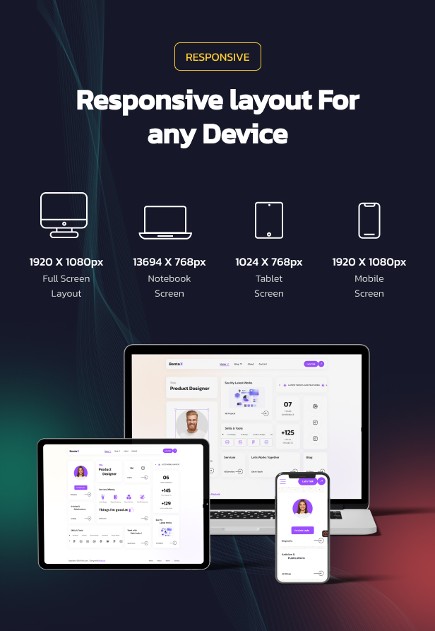 Bentox – Persönliches Portfolio-WordPress-Template - Agentur zweigelb