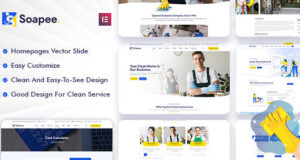 Soapee – WordPress-Layout für Reinigungsdienste