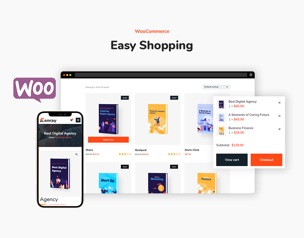 Kenray – Consulting Business WordPress Theme mit WooCommerce