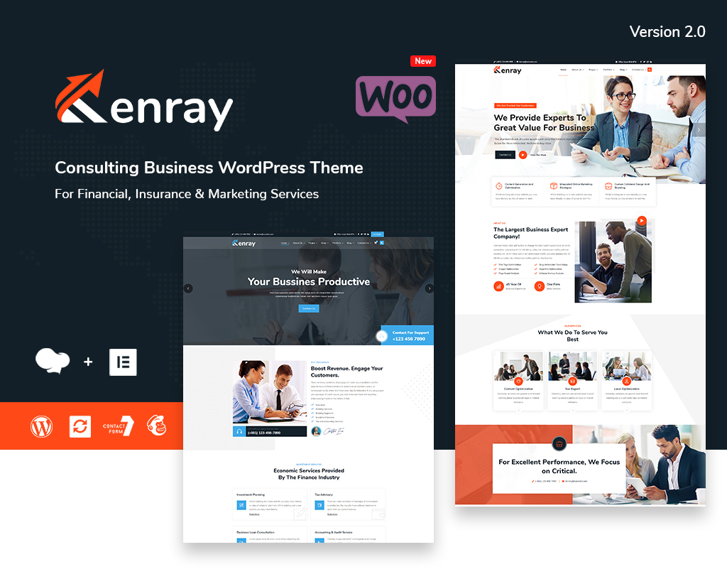 Kenray – Bestes WordPress-Theme für Beratungsunternehmen