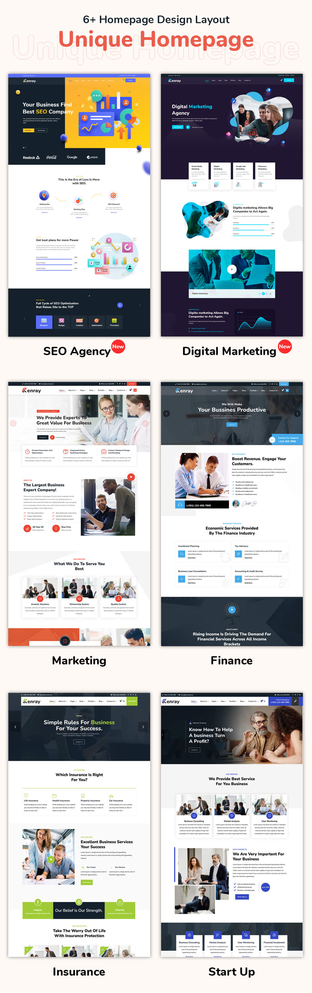 Kenray – Preisgekröntes WordPress-Theme für Beratungsunternehmen
