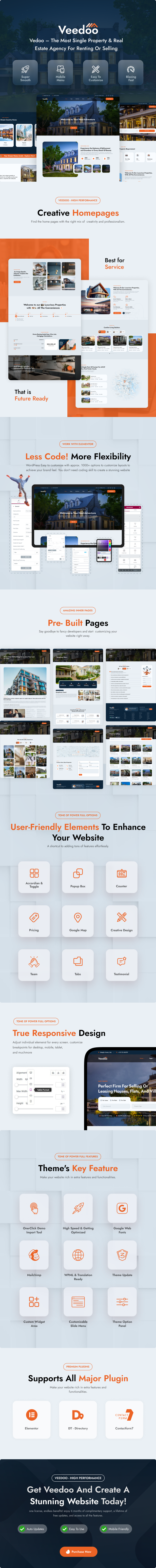 Vedoo – WordPress-Theme für einzelne Immobilien und Grundstücke – 1