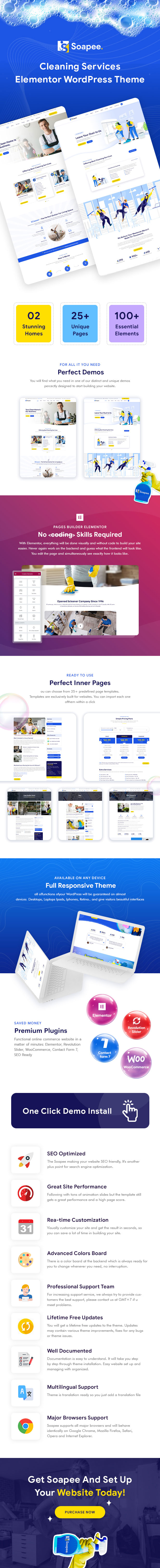 Soapee – WordPress-Theme für Reinigungsdienste – 4