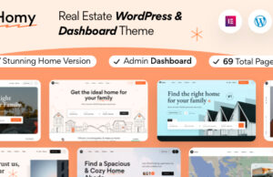 Homy – WordPress-Vorlage für Immobilien