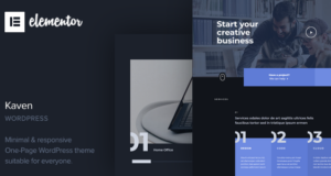 Kaven – Einseitiges WordPress-Template für Unternehmen