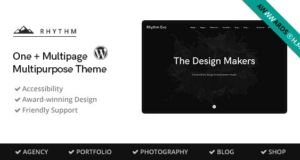 Rhythm – Sauberes, minimalistisches ein- und mehrseitiges WordPress-Vorlage
