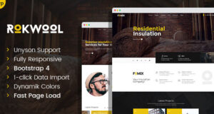 Rokwool – WordPress-Vorlage für Hausisolierung