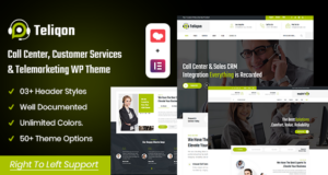 Teliqon | Callcenter- und Telemarketing-WordPress-Vorlage + RTL