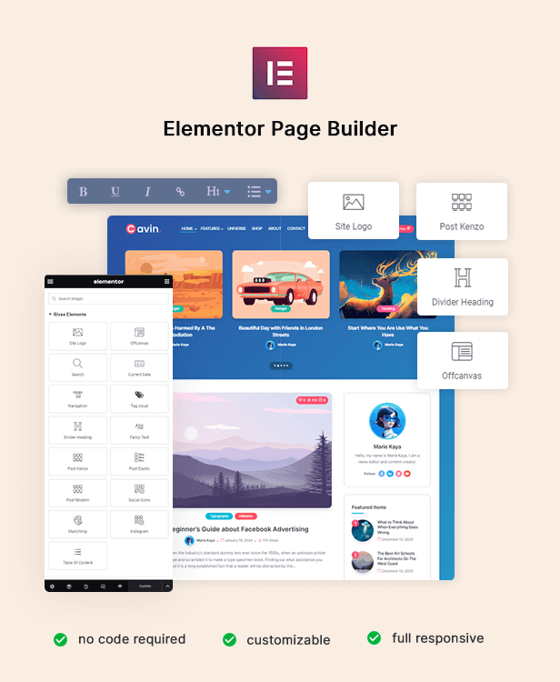 Cavin | Minimalistisches und leichtes WordPress-Blog-Theme