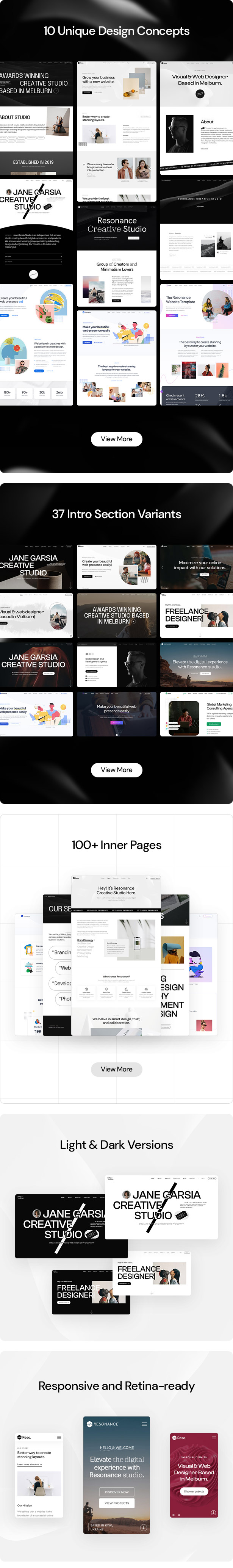 Resonance – Kreatives, modernes WordPress-Theme für Agenturen, Freelancer und Portfolios – 1