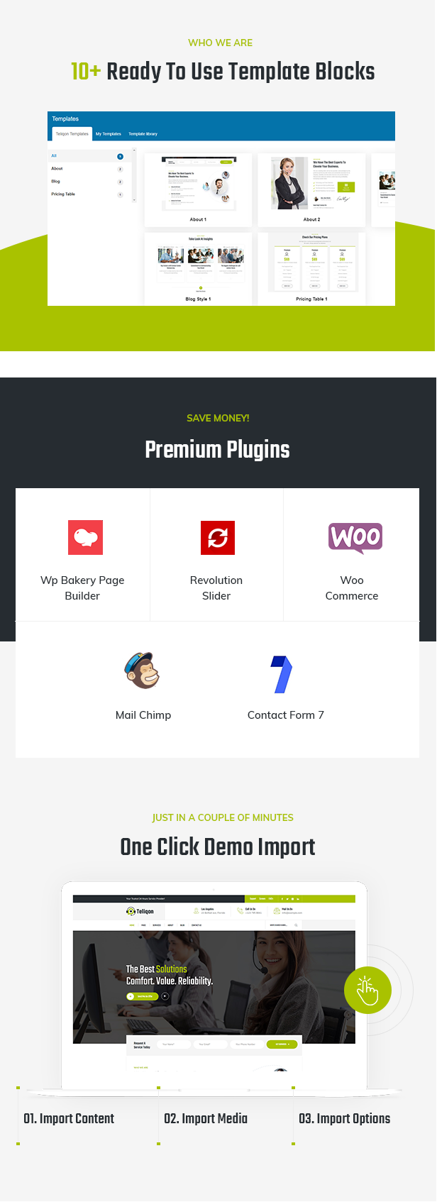 Teliqon Call Center und Telemarketing WordPress Theme