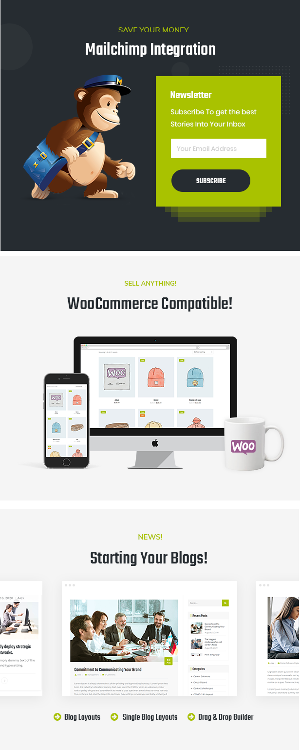 Teliqon Call Center und Telemarketing WordPress Theme