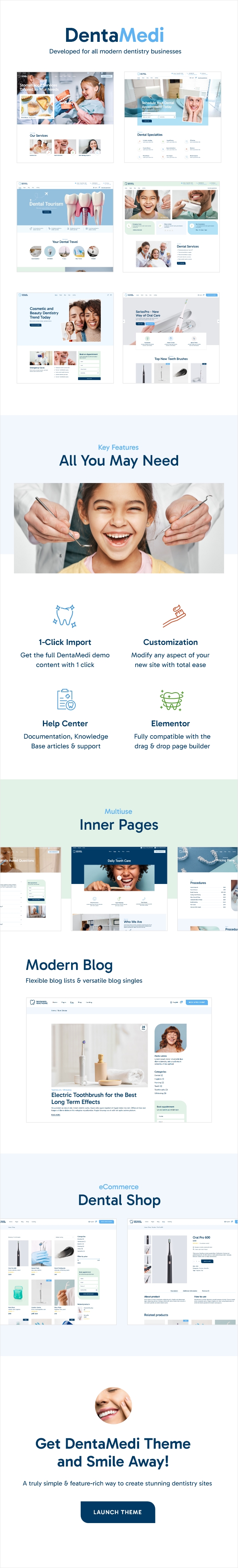 DentaMedi - WordPress-Theme für Zahnärzte und Zahnkliniken - 1