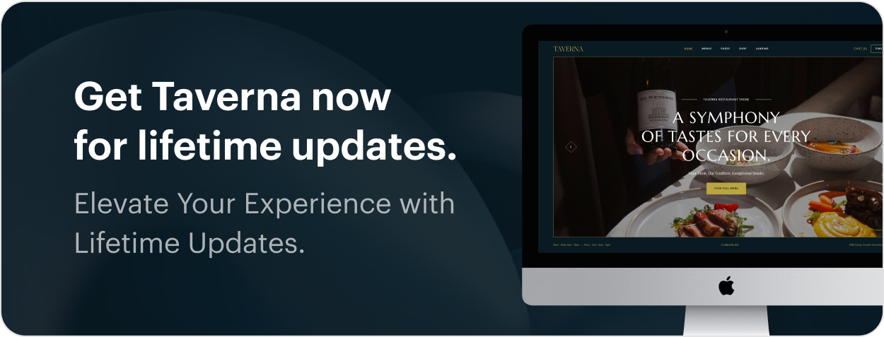 Taverna -  Elegant Restaurant WordPress Theme