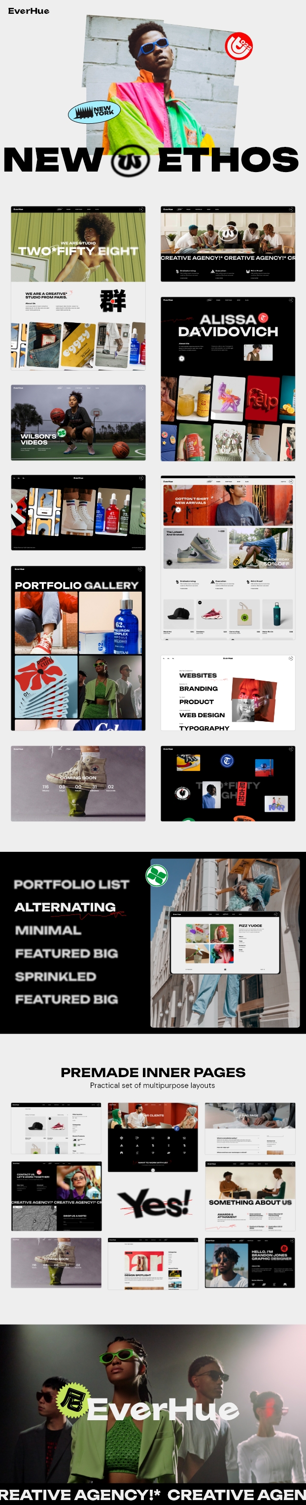 EverHue – WordPress-Theme für Kreativagenturen und Portfolios – 1