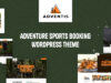 Adventis – WordPress-Layout zur Buchung von Abenteuersportarten