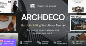 Archdeco – WordPress-Layout für das Portfolio einer Agentur für Architektur und Innenarchitektur